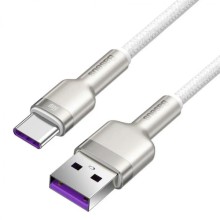 Дата кабель Baseus Cafule Metal Data USB to Type-C 66W (1m) (CAKF00010) – Белый