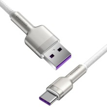 Дата кабель Baseus Cafule Metal Data USB to Type-C 66W (1m) (CAKF00010) – Белый