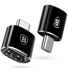 Перехідник Baseus USB Female To Type-C Male Adapter Converter (CATOTG) – Чорний