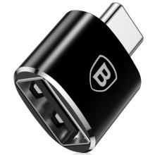 Перехідник Baseus USB Female To Type-C Male Adapter Converter (CATOTG) – Чорний