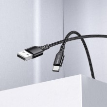 Дата кабель Borofone BX54 Ultra bright USB to Type-C (1m) – Чорний