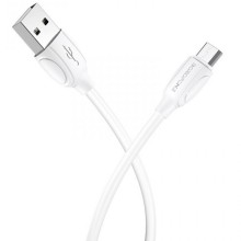 Дата кабель Borofone BX19 USB to MicroUSB (1m) – Белый