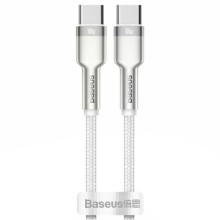 Дата кабель Baseus Cafule Series Metal Type-C to Type-C 100W (1m) (CATJK-C) (Белый)