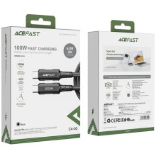 Дата кабель Acefast C4-03 USB-C to USB-C 100W aluminum alloy (2m) – Black