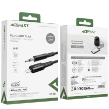 Перехідник Acefast MFI C1-06 Lightning to 3.5mm aluminum alloy – Black