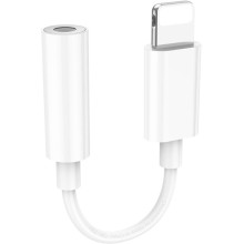 Перехідник Hoco LS34 Lightning to 3.5mm AUX (White)