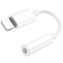 Перехідник Hoco LS34 Lightning to 3.5mm AUX – White