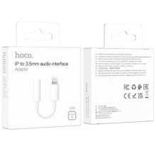 Перехідник Hoco LS34 Lightning to 3.5mm AUX – White