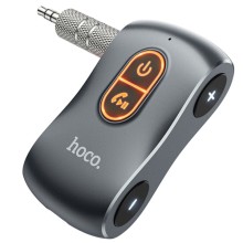 Bluetooth аудіо ресивер Hoco E73 Tour Car – Metal gray