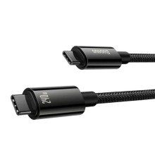 Дата кабель Baseus Tungsten Gold Type-C to Type-C Cable 240W (1m) (CAWJ04000) – Black