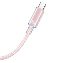 Дата кабель USAMS US-SJ658 USB to Type-C 6A Cloud Series (1.2m) – Pink