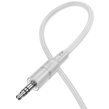 Аудио кабель Aux Hoco UPA27 Spirit transparent (Type-C to AUX 3.5mm) (1.2m) – Gray