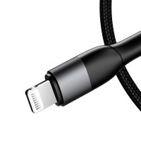 Дата кабель MJEMS US-SJ330 M2 Type-C to Lightning Fast Charging Cable 1.2m – Черный