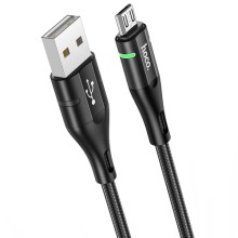 Дата кабель Hoco U93 "Shadow" MicroUSB (1.2 m) – Чорний