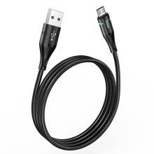 Дата кабель Hoco U93 "Shadow" MicroUSB (1.2 m) – Чорний