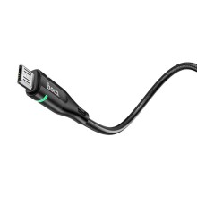 Дата кабель Hoco U93 "Shadow" MicroUSB (1.2 m) – Чорний