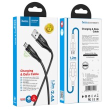 Дата кабель Hoco U93 "Shadow" MicroUSB (1.2 m) – Чорний