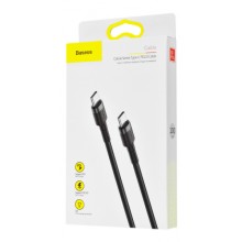 Дата кабель Baseus Cafule Type-C to Type-C Cable PD 2.0 60W (1m) (CATKLF-G) – Чорний