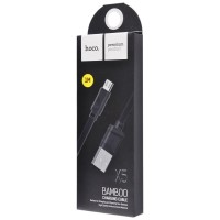 Дата кабель Hoco X5 Bamboo USB to MicroUSB (100см) – Черный