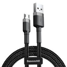 Дата кабель Baseus Cafule MicroUSB Cable 2.4A (1m) (CAMKLF-B)