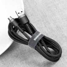 Дата кабель Baseus Cafule MicroUSB Cable 2.4A (1m) (CAMKLF-B) – Сірий