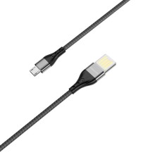 Дата кабель Borofone BU11 Tasteful USB to MicroUSB (1.2m) – Черный