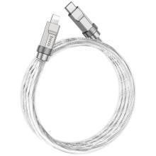 Дата кабель Hoco U113 Solid 20W Type-C to Lightning (1m) – Серебряный