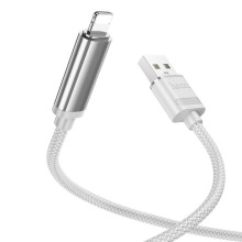 Дата кабель Hoco U127 Power USB to Lightning (1.2m) – Серебряный