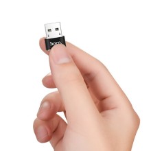 Переходник Hoco UA6 OTG USB to Type-C – Черный