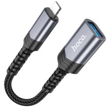 Переходник Hoco UA24 Lightning male to USB female 2.0 – Серый