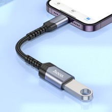 Переходник Hoco UA24 Lightning male to USB female 2.0 – Серый