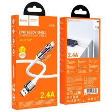 Дата кабель Hoco U136 Prize USB to Lightning 2.4A (1.2m) – White