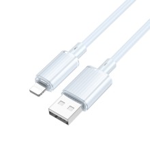 Дата кабель Borofone BX112 Lemon USB to Lightning 2.4A (1m) – Голубой