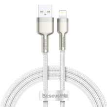 Дата кабель Baseus Cafule Series Metal USB to Lightning 2.4A (1m) (CALJK-A0) – White