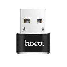 Переходник Hoco UA6 OTG USB to Type-C – Черный