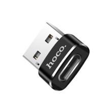 Перехідник Hoco UA6 OTG USB to Type-C – Чорний