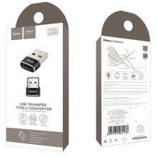 Перехідник Hoco UA6 OTG USB to Type-C – Чорний