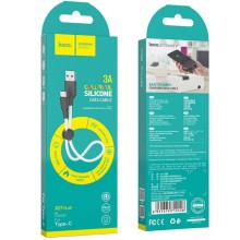 Дата кабель Hoco X21 Plus Silicone Type-C Cable (0.25m) – Чорний