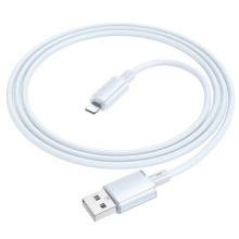 Дата кабель Borofone BX112 Lemon USB to Lightning 2.4A (1m) – Голубой