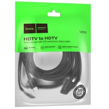 Дата кабель Hoco US13 HDTV male to HDTV female HD extension (1m) – Black