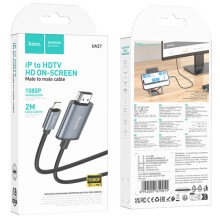 Переходник Hoco UA27 HD Lightning to HDTV (2m) – Серый