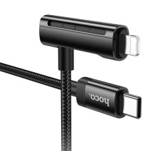 Дата кабель Hoco U135 Incredible 2in1 Type-C to Lightning/Type-C (1m) – Black