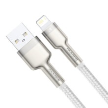 Дата кабель Baseus Cafule Series Metal USB to Lightning 2.4A (1m) (CALJK-A0) – White