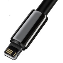 Дата кабель Baseus Tungsten Gold USB to Lightning Cable 2.4A (1m) (CALWJ-0) – Black