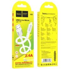 Дата кабель Hoco X85 Strength USB to MicroUSB (1m) – Белый