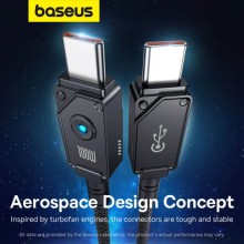 Дата кабель Baseus Unbreakable Series Fast Charging Type-C to Type-C 100W 1m (P10355800111-0) – Черный