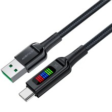 Дата кабель Acefast C7-04 USB-A to USB-C zinc alloy (1.2m) – Черный