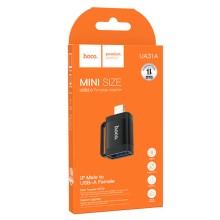 Переходник Hoco UA31A OTG Lightning male to USB female – Черный
