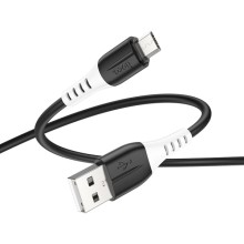 Дата кабель Hoco X82 Silicone USB to MicroUSB (1m) – Чорний