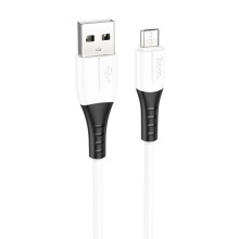 Дата кабель Hoco X82 Silicone USB to MicroUSB (1m) – Білий